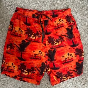 Men’s L Empyre Tropical Sunset Board Shorts
